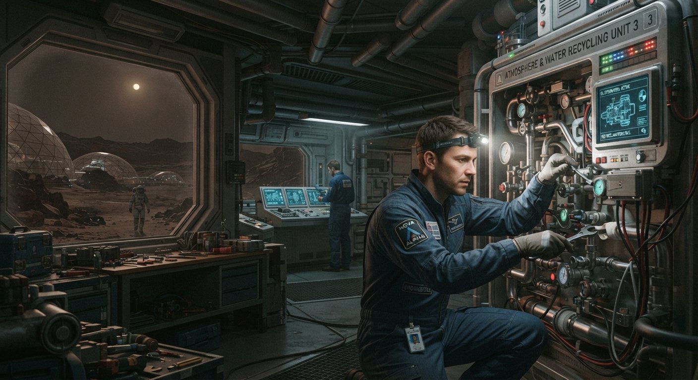 A2 German sci-fi short story image